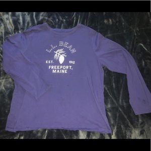 L.L. Bean purple shirt